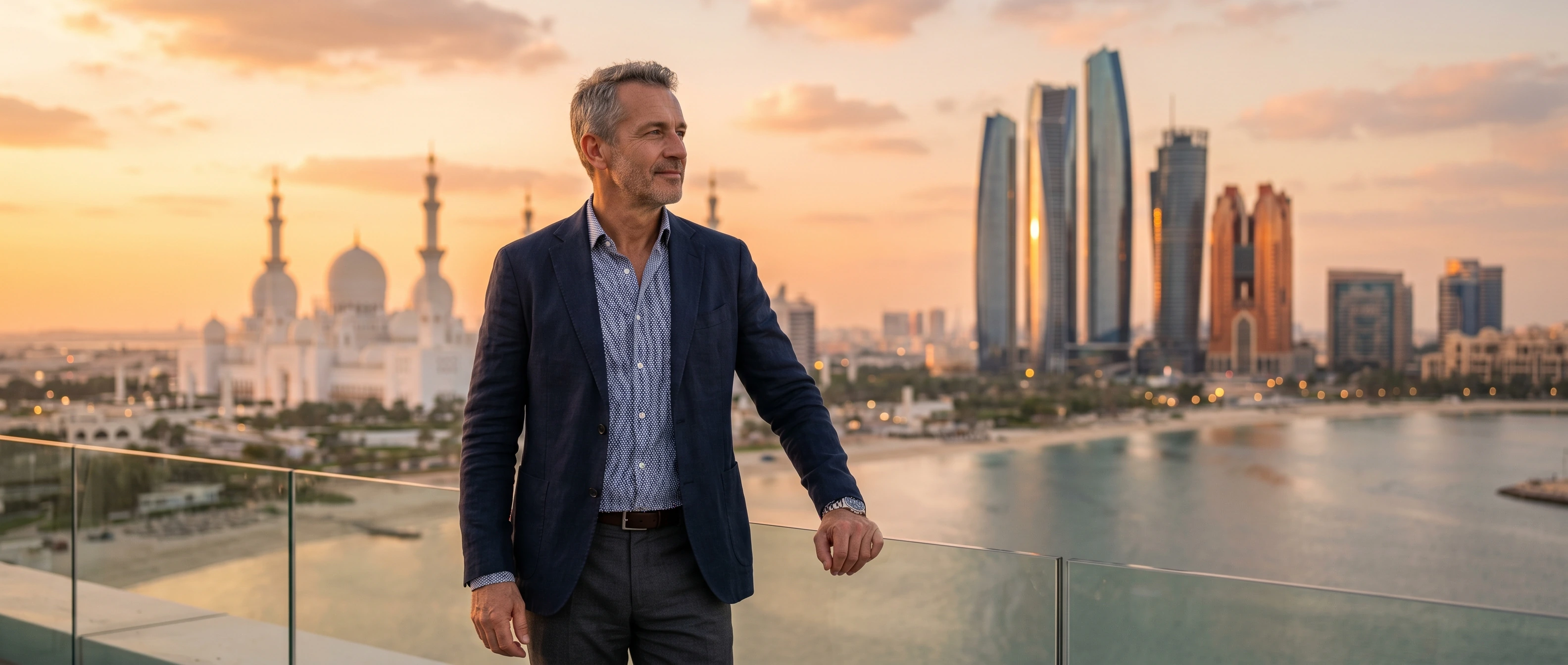 Business class to Abu Dhabi