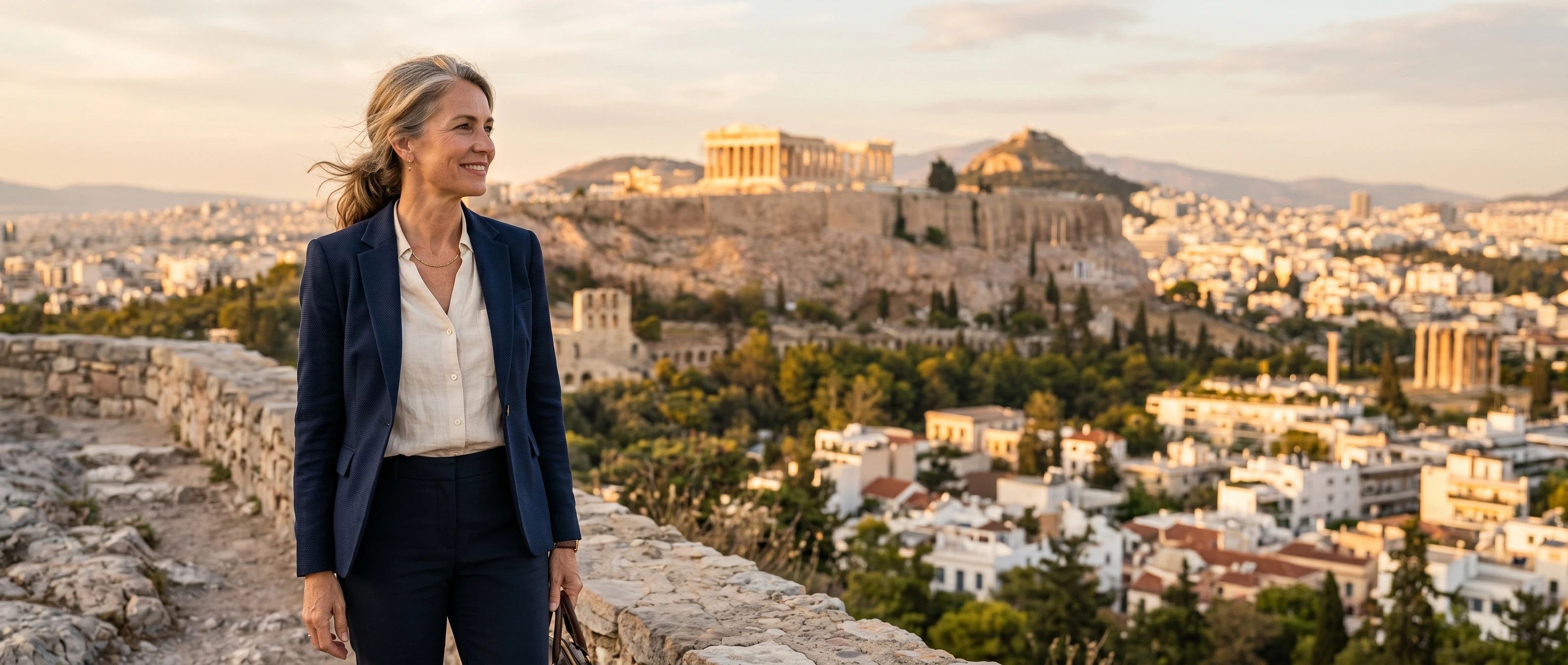 Business class to Athens